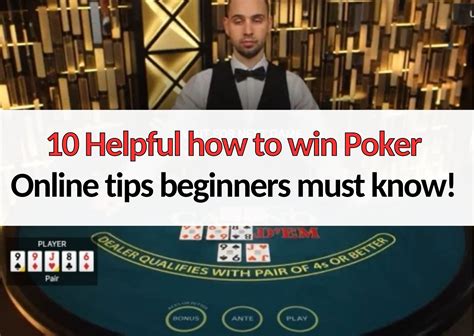 how to win online poker